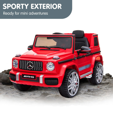 Kahuna Mercedes Benz AMG G63 Licensed Kids Ride On Electric Car Remote Control - Red - ElectronX Plus