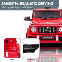 Kahuna Mercedes Benz AMG G63 Licensed Kids Ride On Electric Car Remote Control - Red - ElectronX Plus