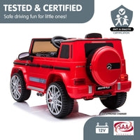 Kahuna Mercedes Benz AMG G63 Licensed Kids Ride On Electric Car Remote Control - Red - ElectronX Plus