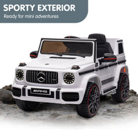 Kahuna Mercedes Benz AMG G63 Licensed Kids Ride On Electric Car Remote Control - White - ElectronX Plus