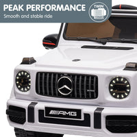 Kahuna Mercedes Benz AMG G63 Licensed Kids Ride On Electric Car Remote Control - White - ElectronX Plus