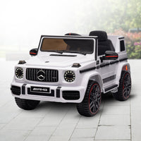 Kahuna Mercedes Benz AMG G63 Licensed Kids Ride On Electric Car Remote Control - White - ElectronX Plus