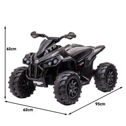 Kahuna GTS99 Kids Electric Ride On Quad Bike Toy ATV 50W - Black - ElectronX Plus