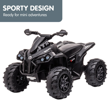 Kahuna GTS99 Kids Electric Ride On Quad Bike Toy ATV 50W - Black - ElectronX Plus