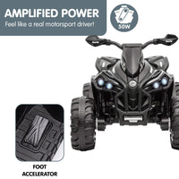 Kahuna GTS99 Kids Electric Ride On Quad Bike Toy ATV 50W - Black - ElectronX Plus