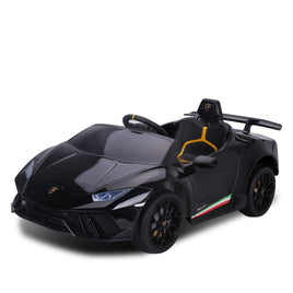 Kahuna Lamborghini Performante Kids Electric Ride On Car Remote Control - Black - ElectronX Plus