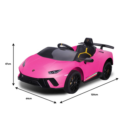 Kahuna Lamborghini Performante Kids Electric Ride On Car Remote Control by Kahuna - Pink - ElectronX Plus