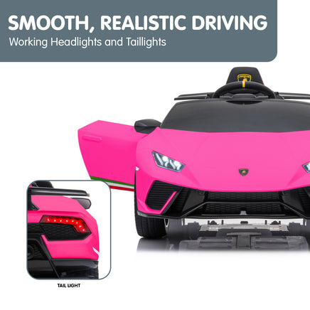 Kahuna Lamborghini Performante Kids Electric Ride On Car Remote Control by Kahuna - Pink - ElectronX Plus