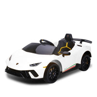 Kahuna Lamborghini Performante Kids Electric Ride On Car Remote Control by Kahuna - White - ElectronX Plus