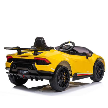 Kahuna Lamborghini Performante Kids Electric Ride On Car Remote Control - Yellow - ElectronX Plus