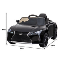 Kahuna Licensed Lexus LC 500 Kids Electric Ride On Car - Black - ElectronX Plus