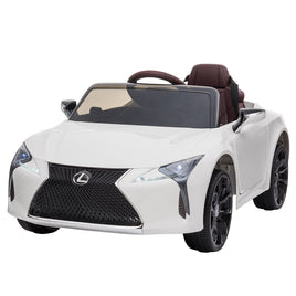 Kahuna Licensed Lexus Lc 500 Kids Electric Ride On Car - White - ElectronX Plus