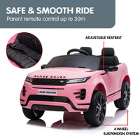 Kahuna Land Rover Licensed Kids Electric Ride On Car Remote Control - Pink - ElectronX Plus