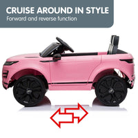 Kahuna Land Rover Licensed Kids Electric Ride On Car Remote Control - Pink - ElectronX Plus