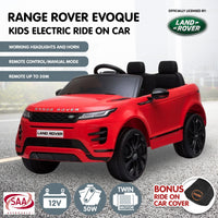 Kahuna Land Rover Licensed Kids Electric Ride On Car Remote Control - Red - ElectronX Plus