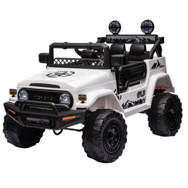 Kahuna Authorized Toyota Electric Kids Ride-on Car Fj Cruiser - White - ElectronX Plus