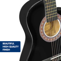 Karrera Childrens Acoustic Guitar Kids - Black - ElectronX Plus