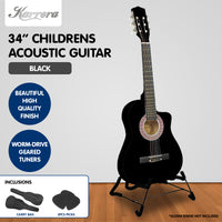 Karrera Childrens Acoustic Guitar Kids - Black - ElectronX Plus