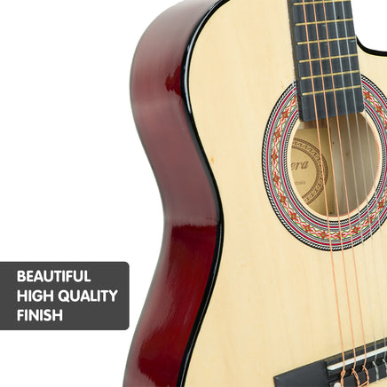 Karrera Childrens Acoustic Guitar Kids - Natural - ElectronX Plus