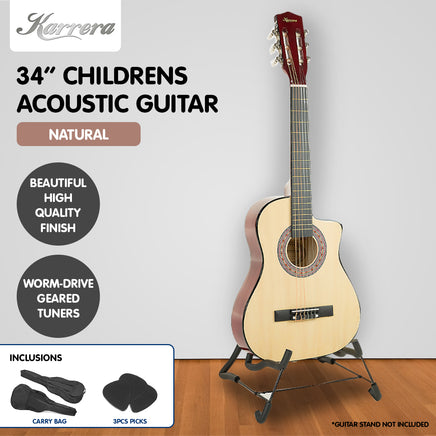 Karrera Childrens Acoustic Guitar Kids - Natural - ElectronX Plus