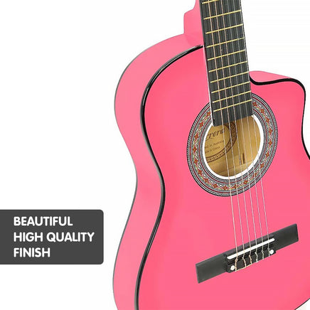 Karrera Childrens Acoustic Guitar Kids - Pink - ElectronX Plus