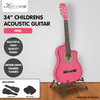 Karrera Childrens Acoustic Guitar Kids - Pink - ElectronX Plus