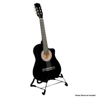 Karrera 38in Cutaway Acoustic Guitar with guitar bag - Black - ElectronX Plus