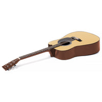 Karrera 38in Cutaway Acoustic Guitar with guitar bag - Natural - ElectronX Plus