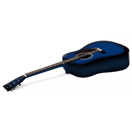 Karrera 38in Pro Cutaway Acoustic Guitar with Bag Strings - Blue Burst - ElectronX Plus