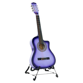 Karrera 38in Pro Cutaway Acoustic Guitar with guitar bag - Purple Burst - ElectronX Plus