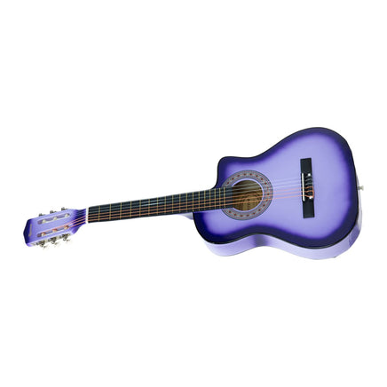 Karrera 38in Pro Cutaway Acoustic Guitar with guitar bag - Purple Burst - ElectronX Plus