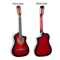 Karrera 38in Pro Cutaway Acoustic Guitar with guitar bag - Red Burst - ElectronX Plus