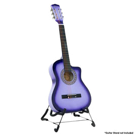 Karrera 38in Cutaway Acoustic Guitar with guitar bag - Purple Burst - ElectronX Plus