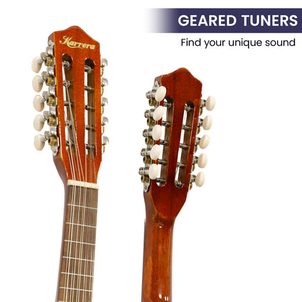 Karrera 25in Cuatro Guitar - Natural - ElectronX Plus