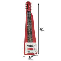 Karrera 6-String Steel Lap Guitar - Metallic Red - ElectronX Plus