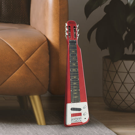 Karrera 6-String Steel Lap Guitar - Metallic Red - ElectronX Plus