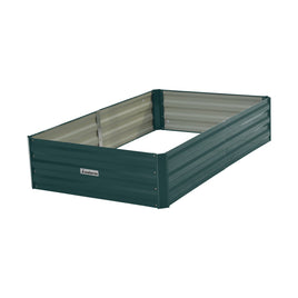 Wallaroo Garden Bed 150 x 90 x 30cm Galvanized Steel - Green - ElectronX Plus