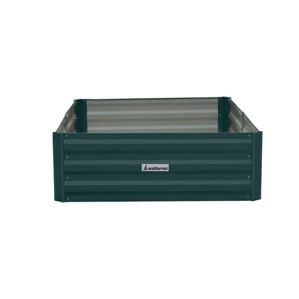 Wallaroo Garden Bed 150 x 90 x 30cm Galvanized Steel - Green - ElectronX Plus