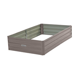 Wallaroo Garden Bed 150 x 90 x 30cm Galvanized Steel - Grey - ElectronX Plus