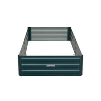 Wallaroo Garden Bed 210 x 90 x 30cm Galvanized Steel - Green - ElectronX Plus