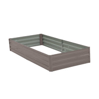 Wallaroo Garden Bed 210 x 90 x 30cm Galvanized Steel - Grey - ElectronX Plus