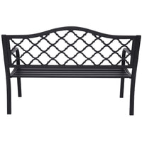 Wallaroo Steel Outdoor Garden Bench - Elegant - ElectronX Plus