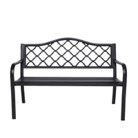 Wallaroo Steel Outdoor Garden Bench - Elegant - ElectronX Plus