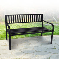 Wallaroo Steel Outdoor Garden Bench - Modern - ElectronX Plus