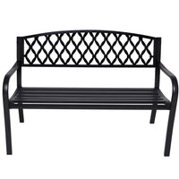 Wallaroo Steel Outdoor Garden Bench - Diamond - ElectronX Plus