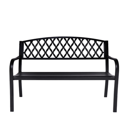 Wallaroo Steel Outdoor Garden Bench - Diamond - ElectronX Plus