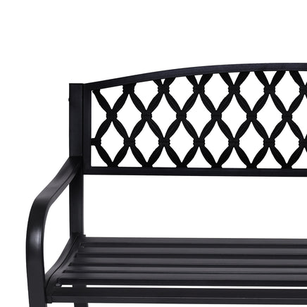 Wallaroo Steel Outdoor Garden Bench - Diamond - ElectronX Plus