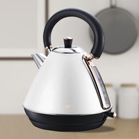 Pronti 1.7l Rose Trim Collection Kettle - White - ElectronX Plus