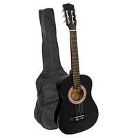 Karrera 34in Acoustic Children Wooden Guitar - Black - ElectronX Plus