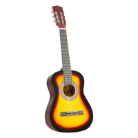 Karrera 34in Acoustic Wooden Childrens Guitar - Sunburst - ElectronX Plus